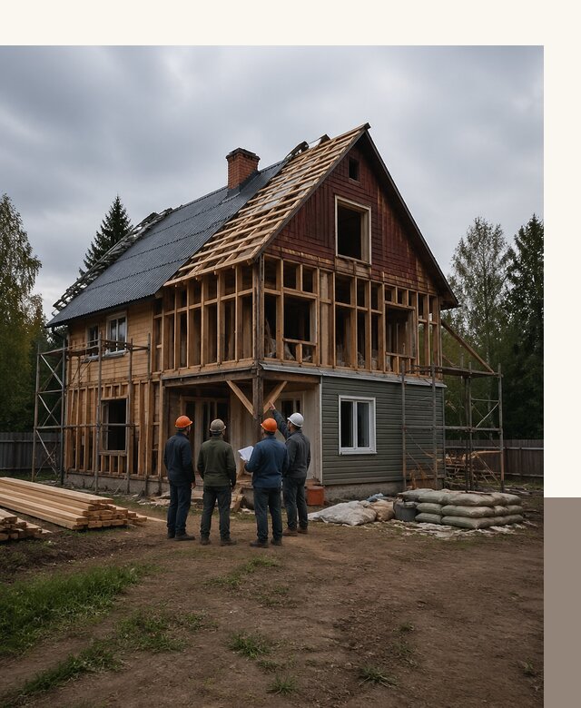 Реконструкция дачного дома в Ессентуках под ключ с проектом