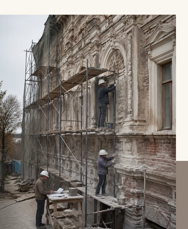 Реставрация объектов культурного наследия под ключ в Ессентуках