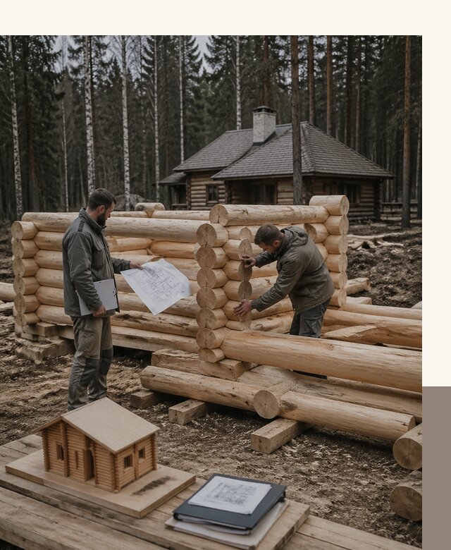 Проектирование и строительство домов из бревна в Ессентуках